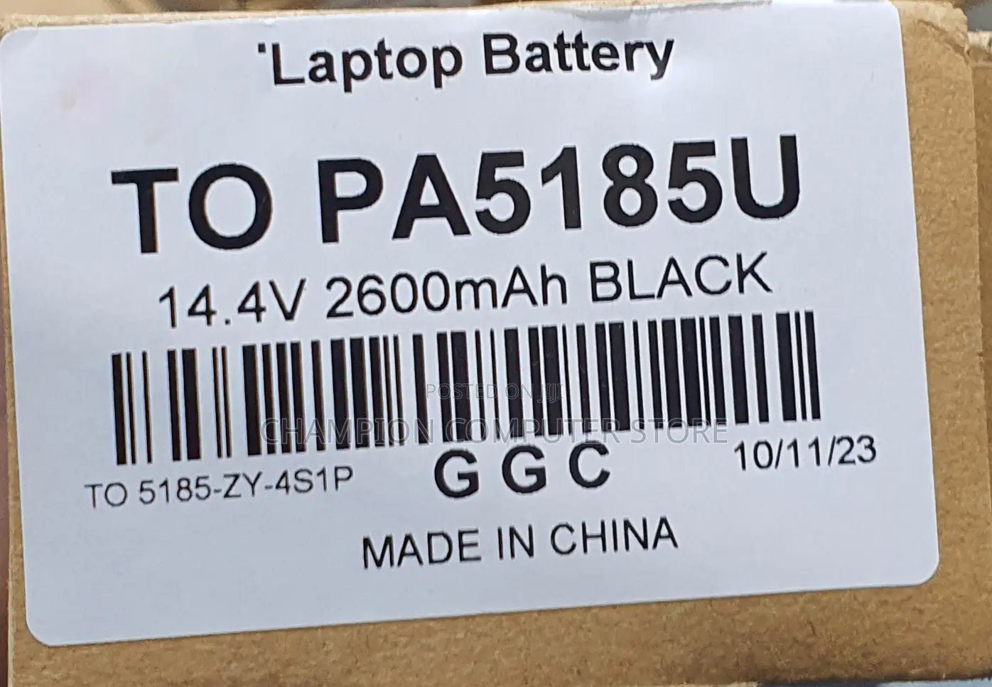 Toshiba Pa5185u-1brs for Satellite C50 C55 C55d C55t L55 L55d L55t Ser
