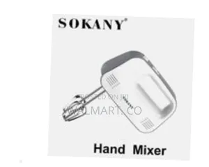 Sokany Hand Mixer Electric Handheld 5 Speed With Stainless Steel