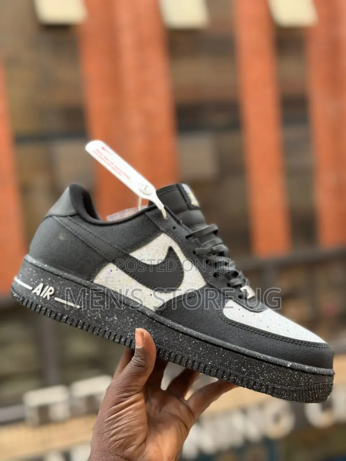 Nike Air Force 1 With A Speckled Sole And Shimmering Panels