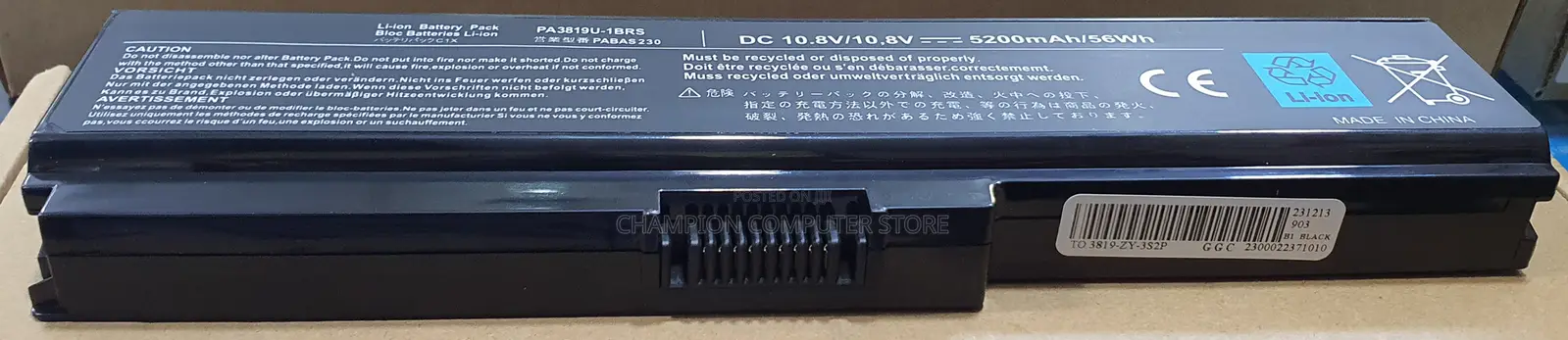 Toshiba Pa3817u for Satellite C655/650d/675/660 L/770/645/