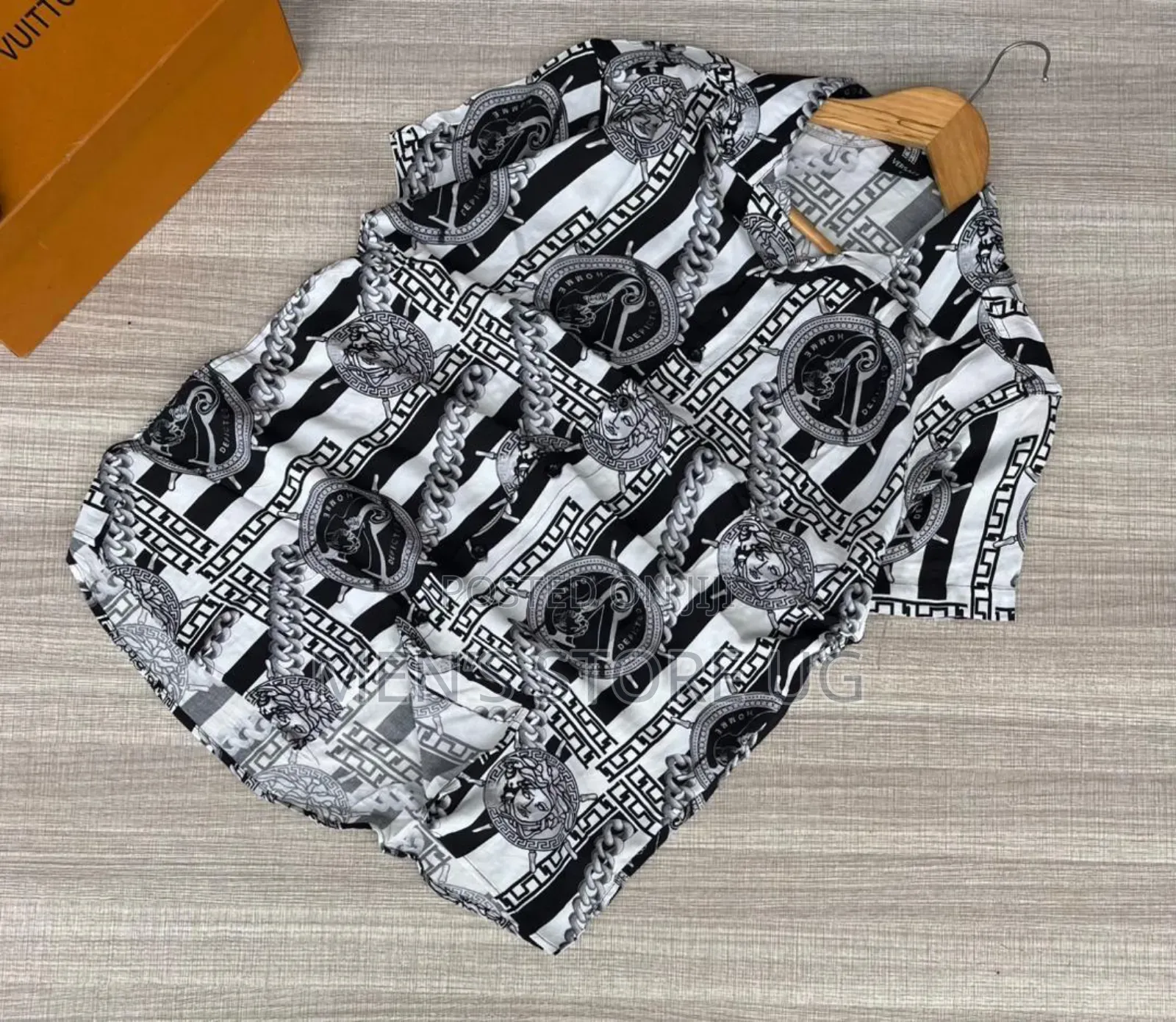 Mens Short Sleeve Versace Vintage Style Turkish Shirts