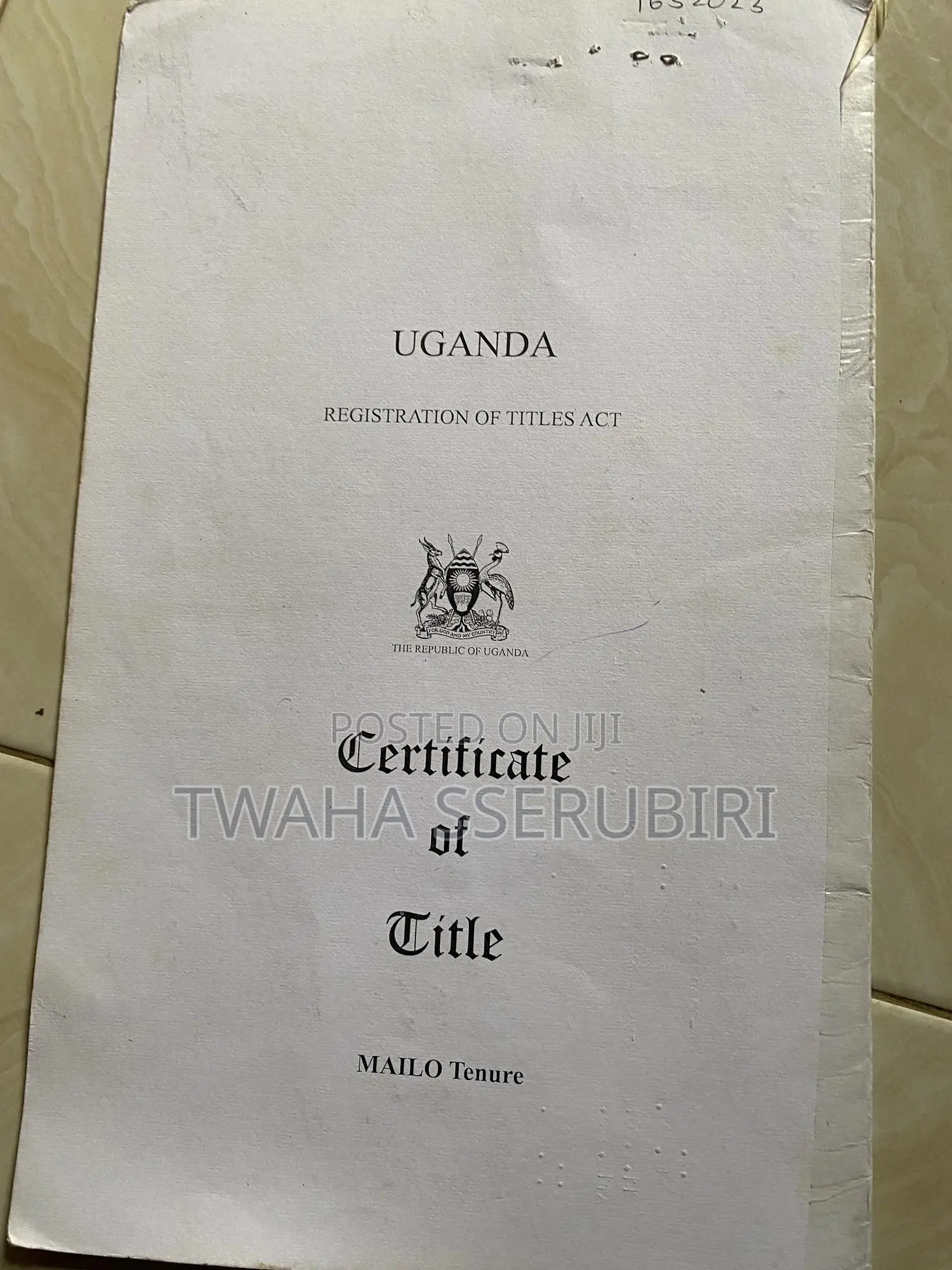 Plot for Sale With Land Title at Hand