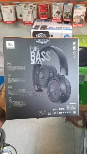 JBL Tune 520bt Wireless on-Ear Headphones.