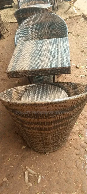 2 Seater Flower Rattan Dining Table