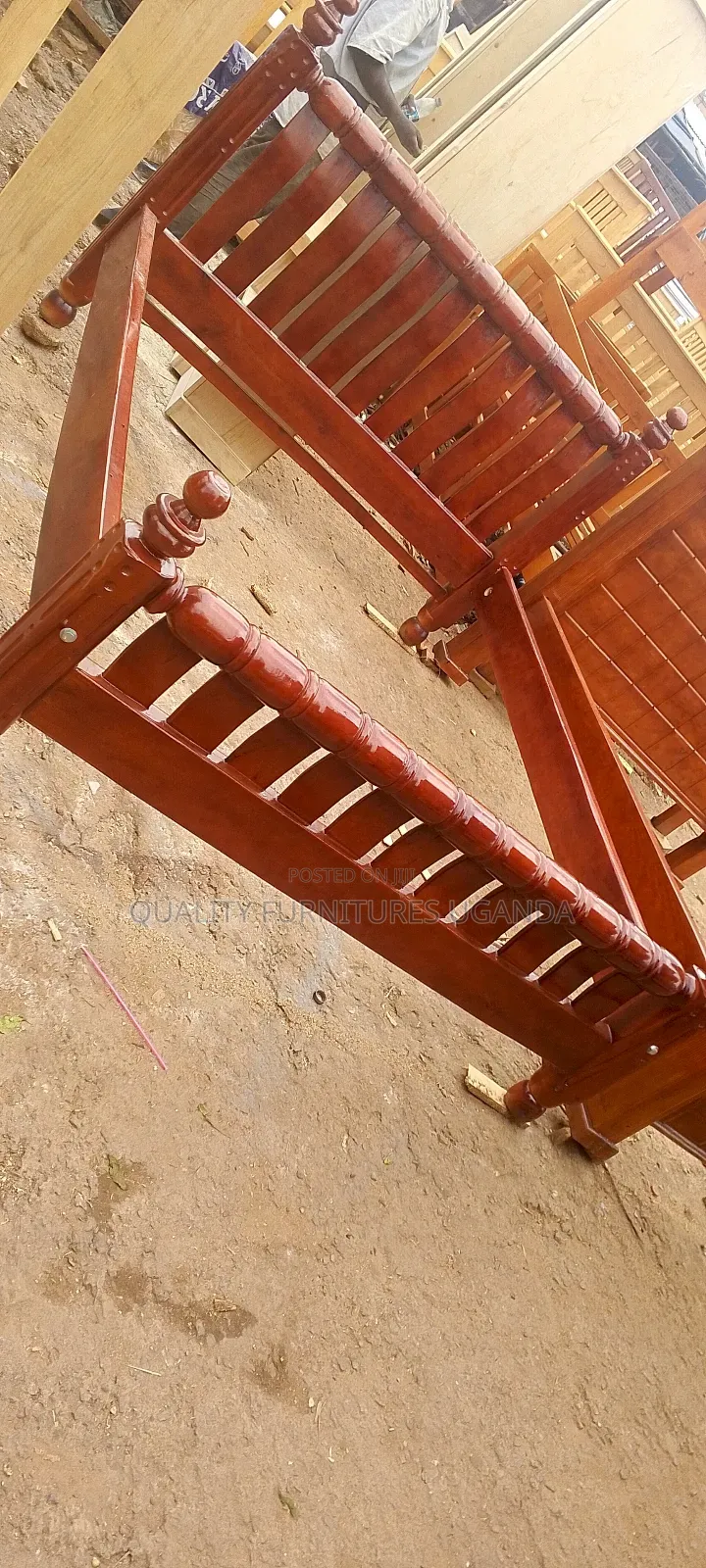 4*6 Wooden Colored German Bed