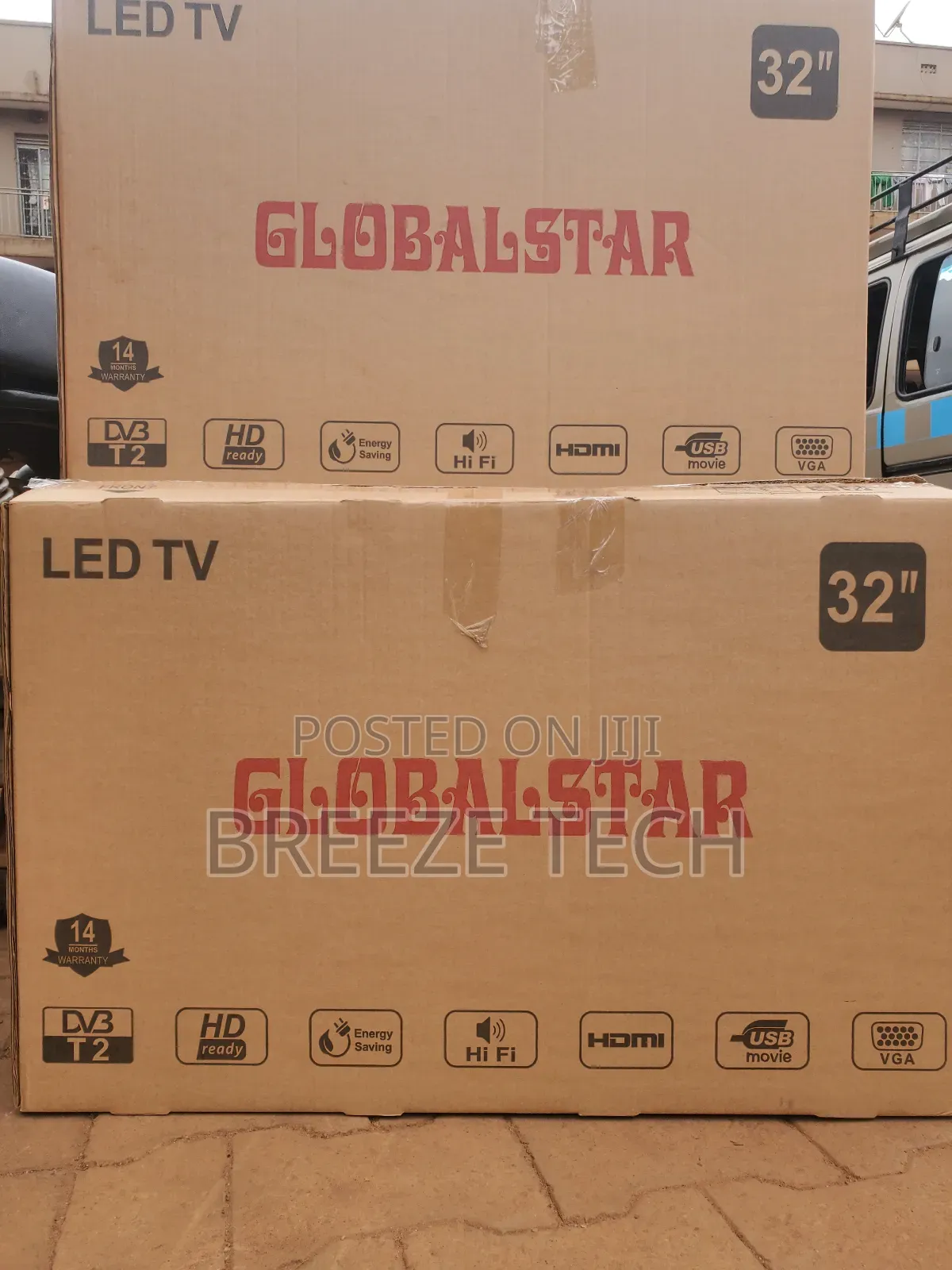 It's Globalstar Tv 32 With Free to Air Deconder