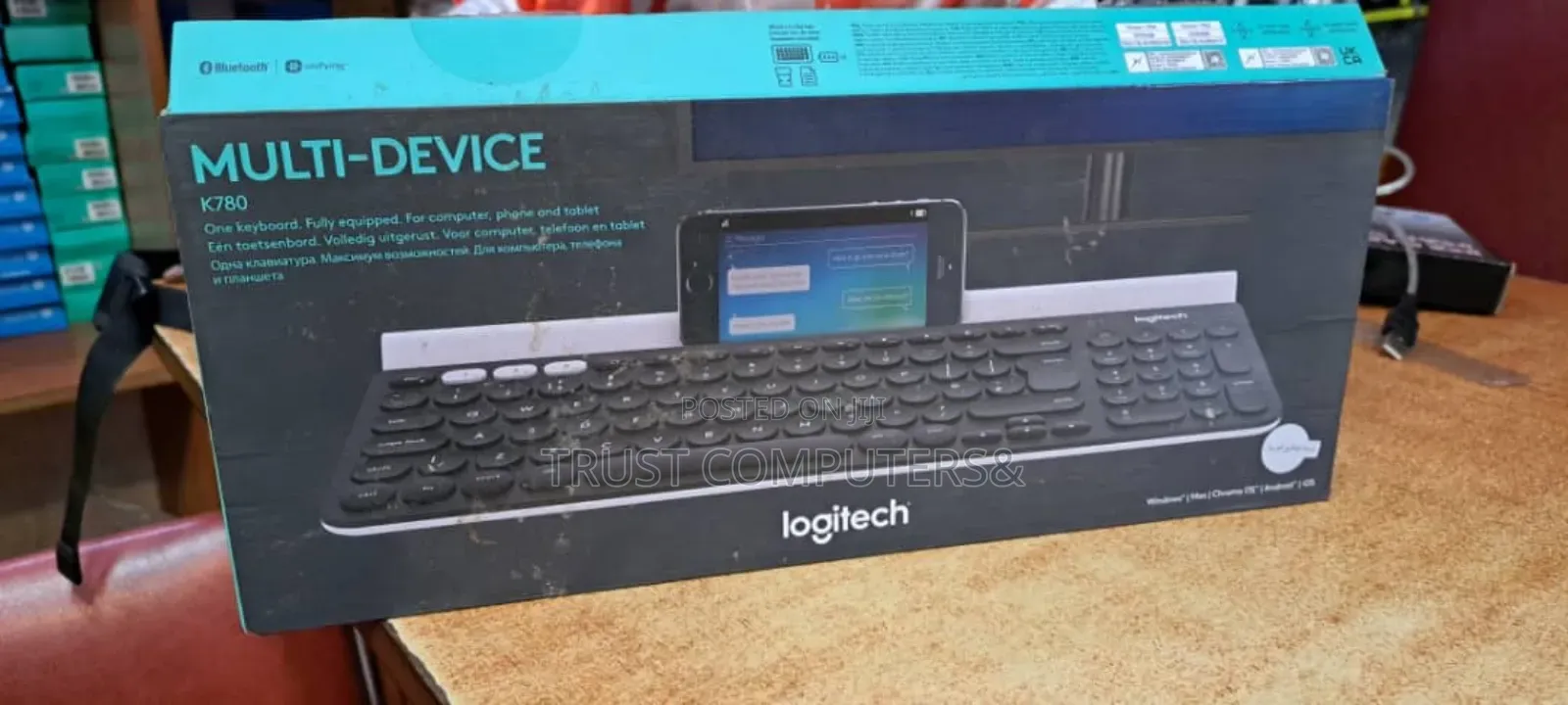 Logitech Multi-Device Wireless Keyboard.