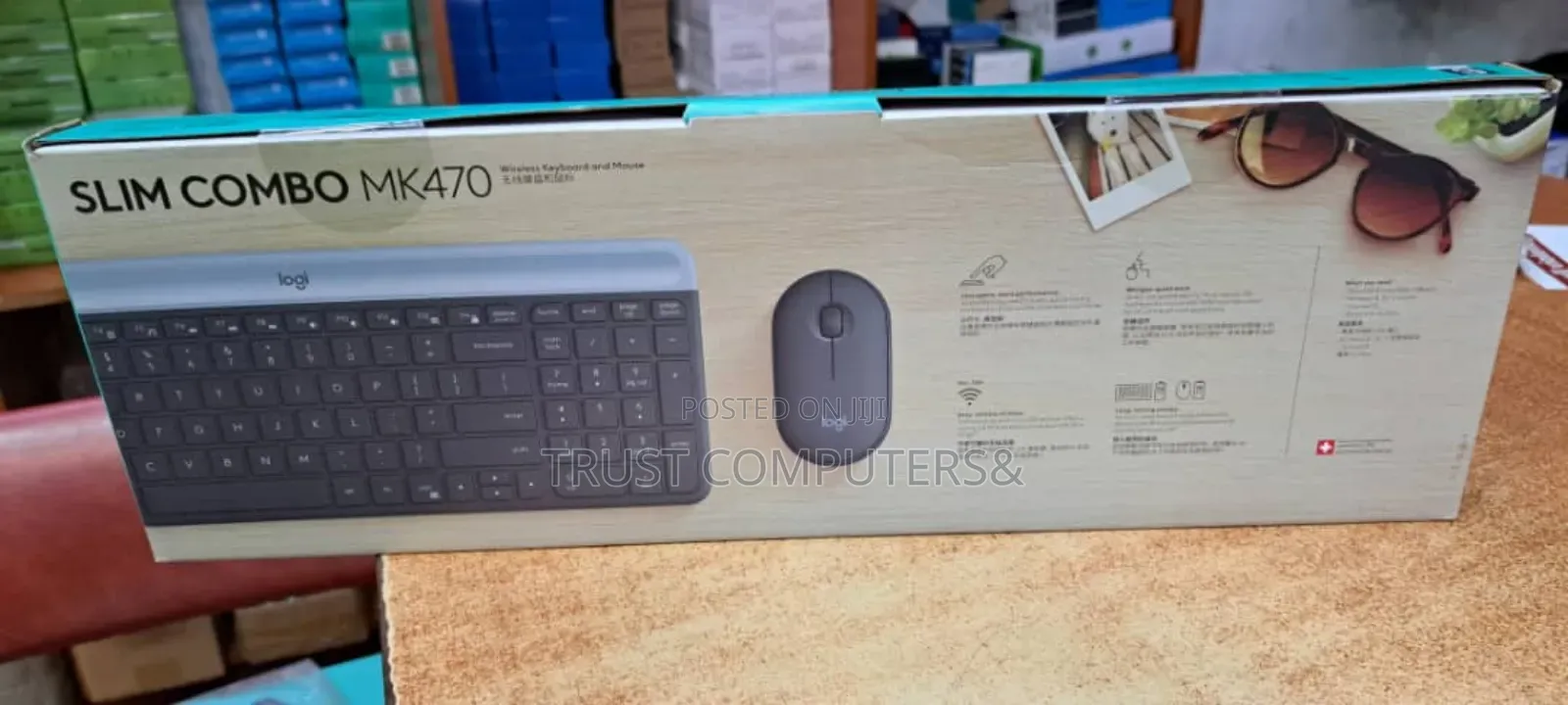Logitech Mk470 Slim Combo, a Wireless Keyboard and Mouse Set.