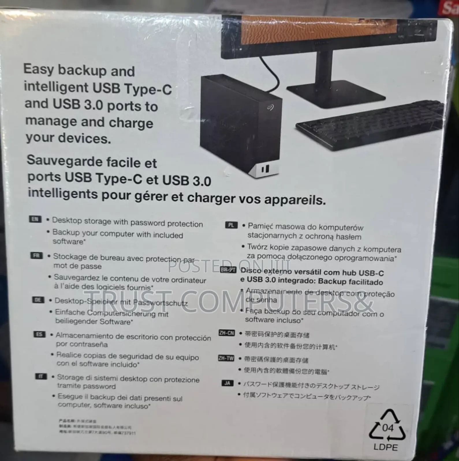 Seagate One Touch Hub External Hard Drive