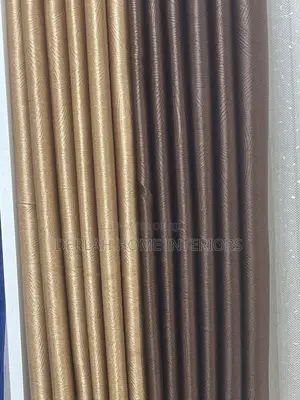Brown and Coffe Brown Curtain Blending
