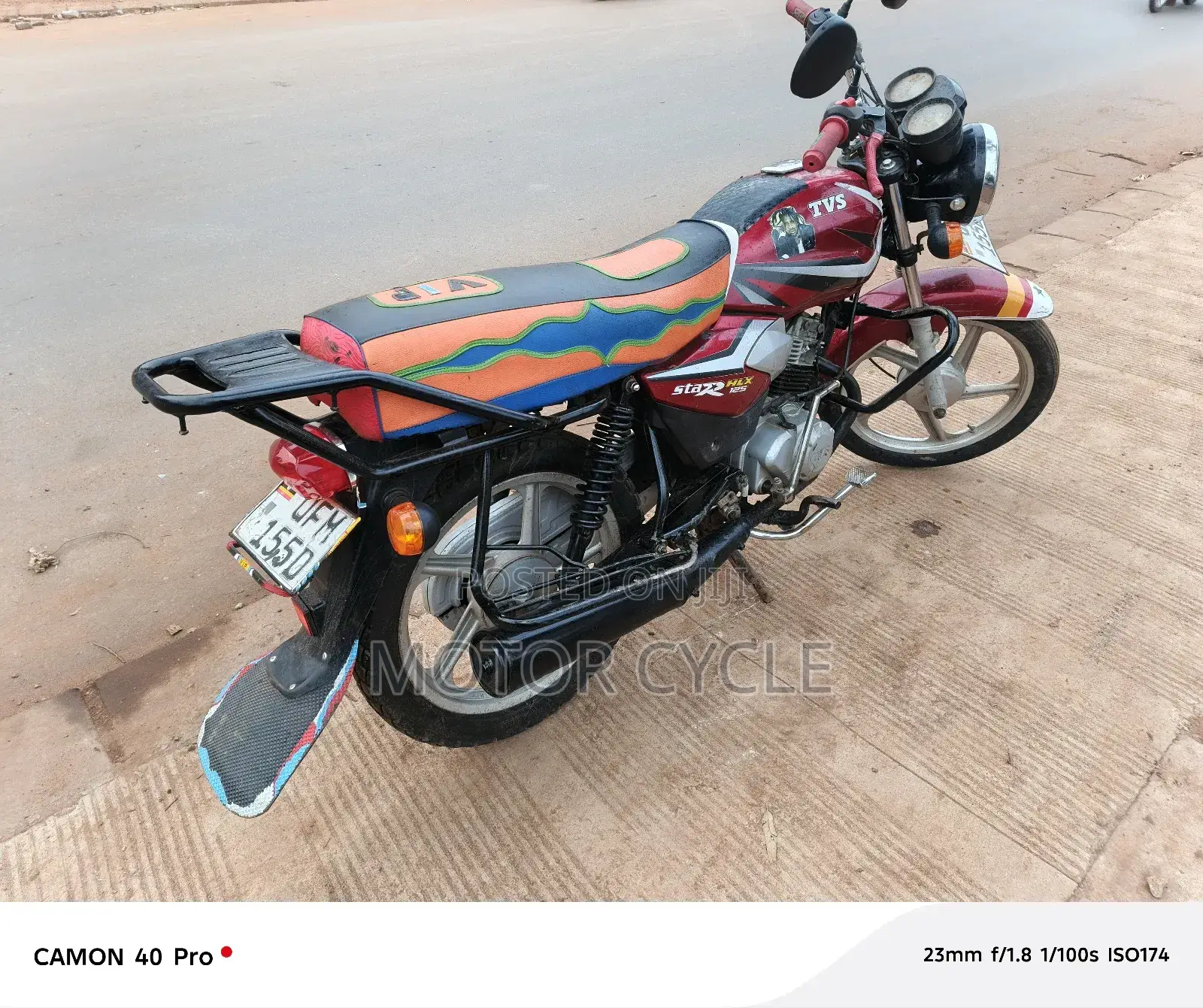 TVS HLX 125 2023 Red