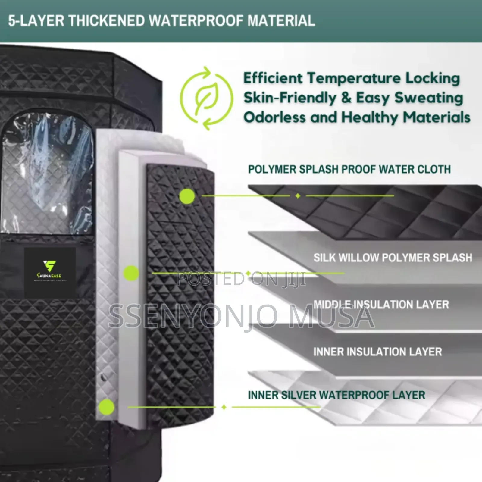 Portable Full Body Steam Sauna Tent – Weight Loss Relaxation Box