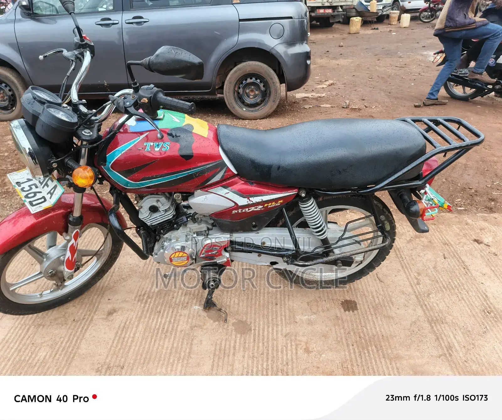 TVS HLX 125 2020 Red