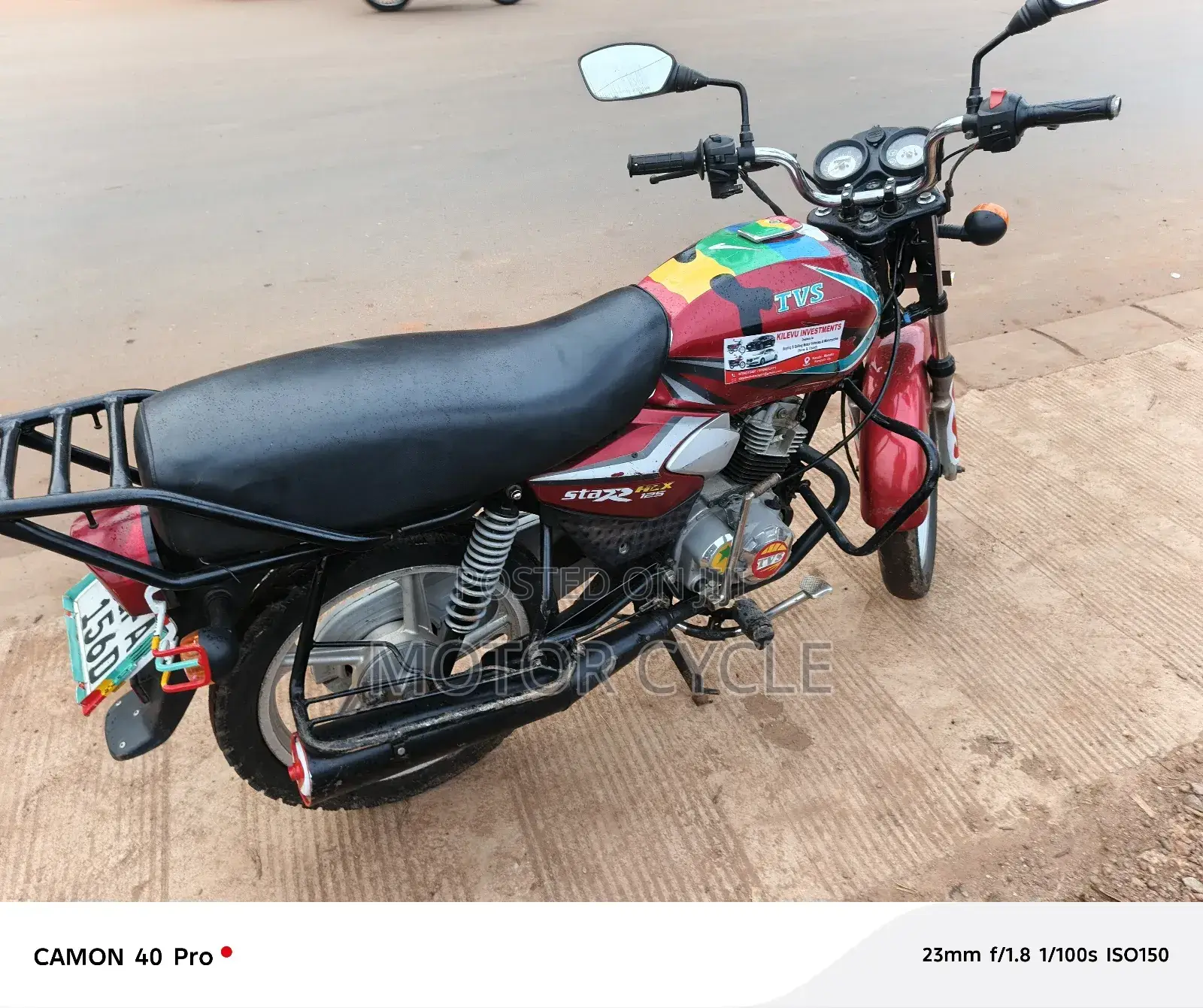 TVS HLX 125 2020 Red