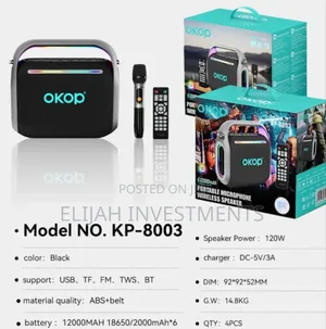 Okop Portable Base Wireless Karaoke Speaker