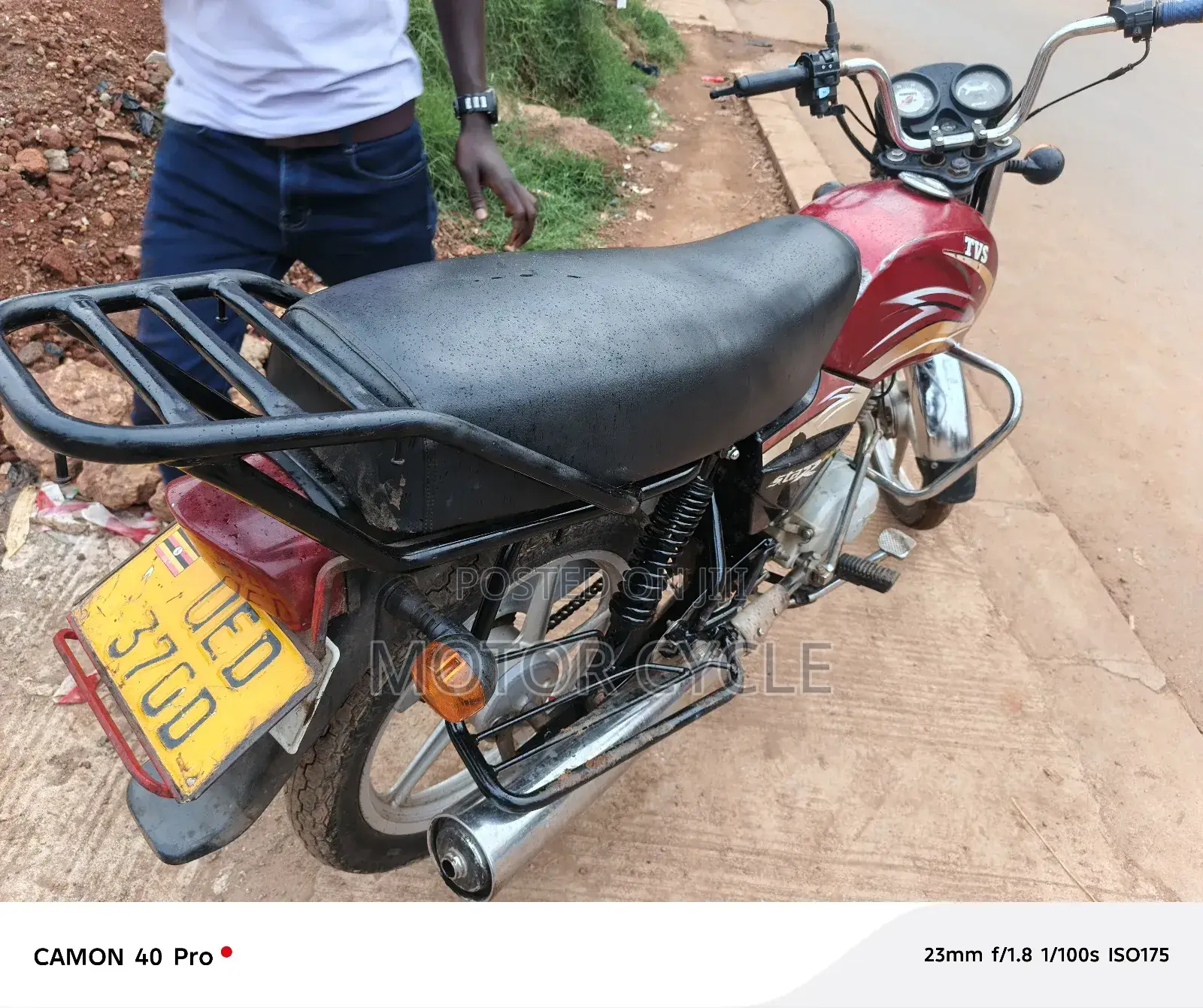 TVS XL 100 2017 Red