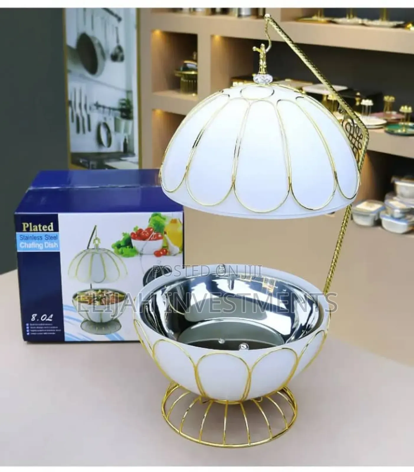 Stainless Steel Round Chafing Dish Buffet Set
