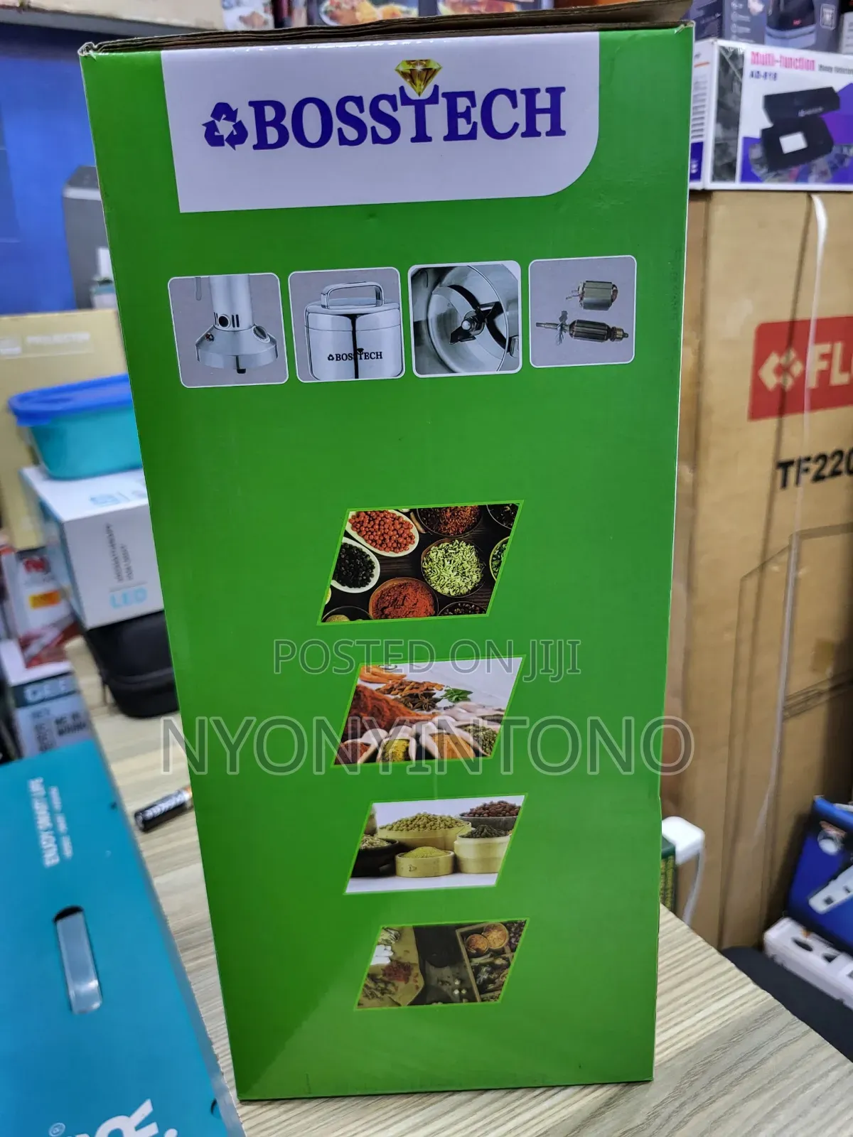 Bosstech 250g Heavy-Duty Cereal Grinder With 1000w Powerful Motor