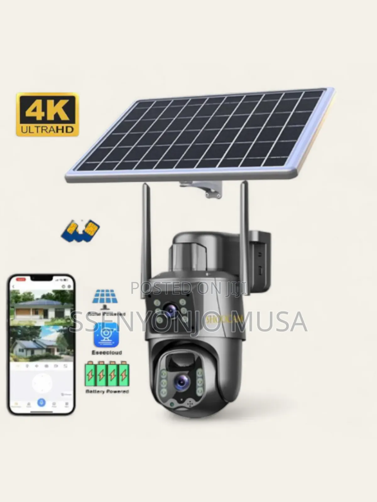 Honton 5g Hd Solar Ptz Camera - 2lens, Intelligent Energy
