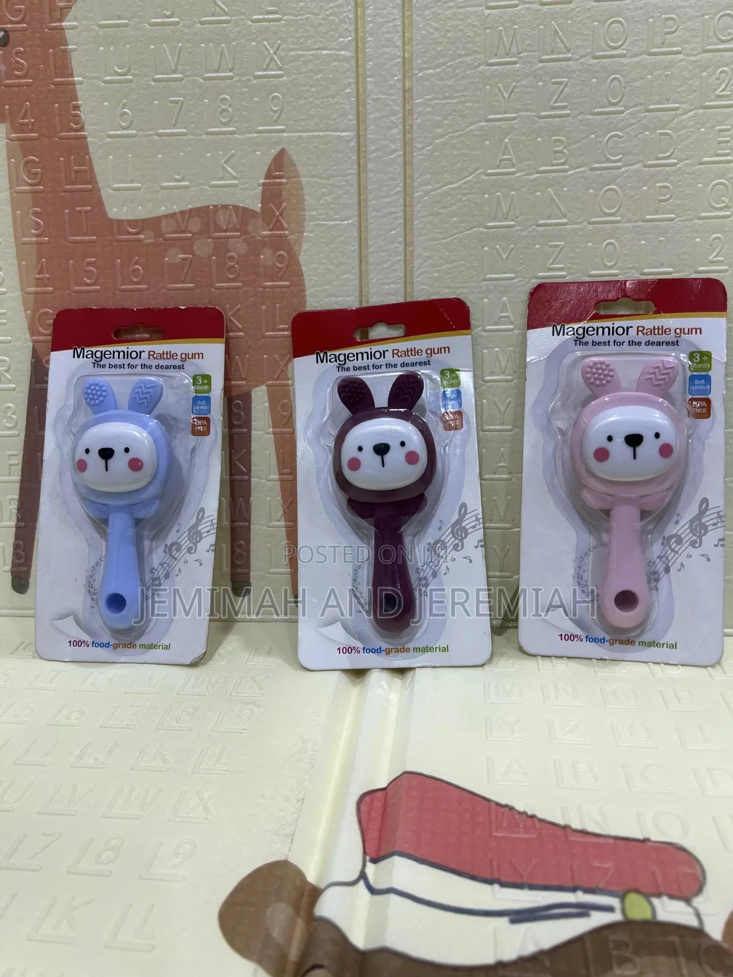2-in-1 Baby Teether With Rattle Shaker