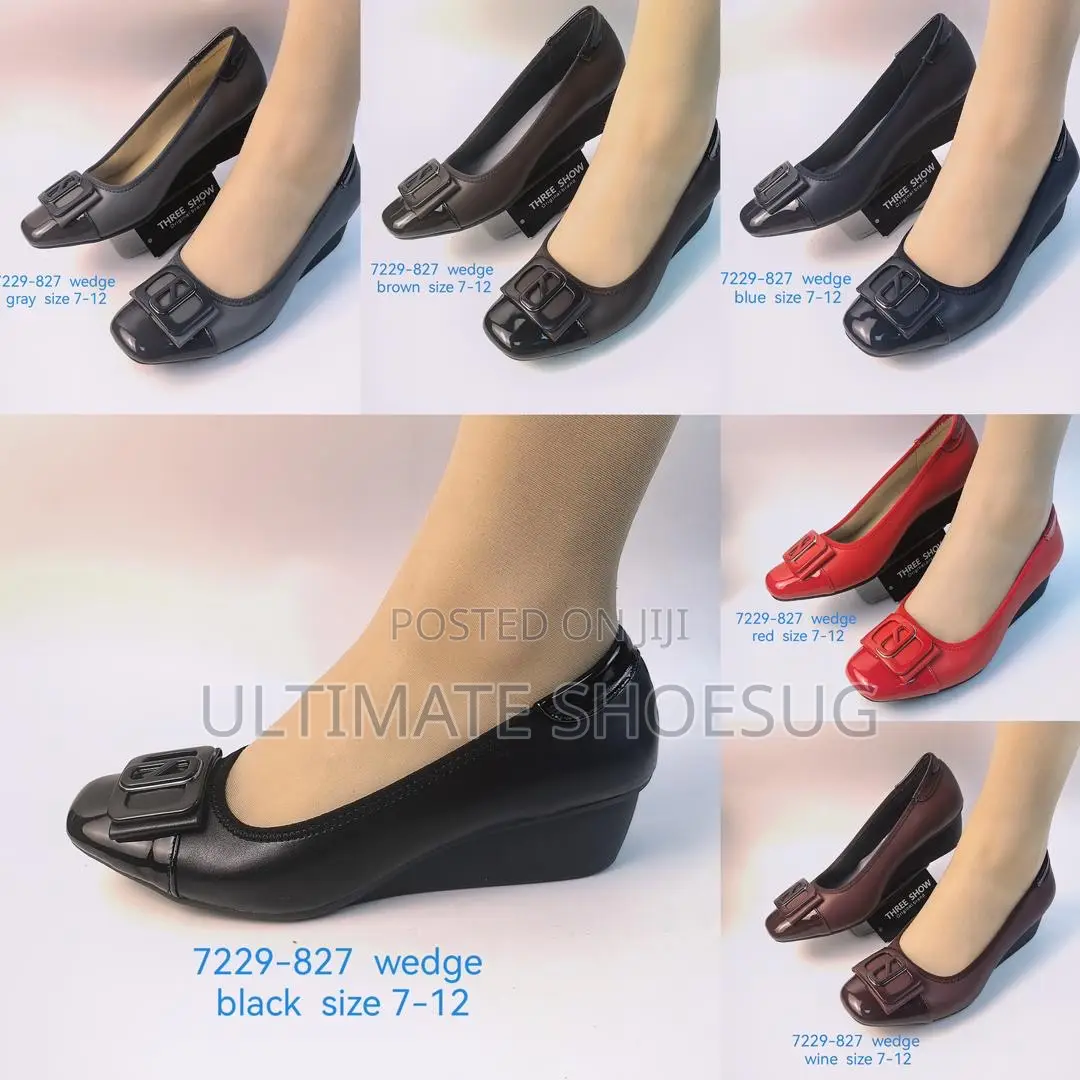 Three Show Wedge Pumps
