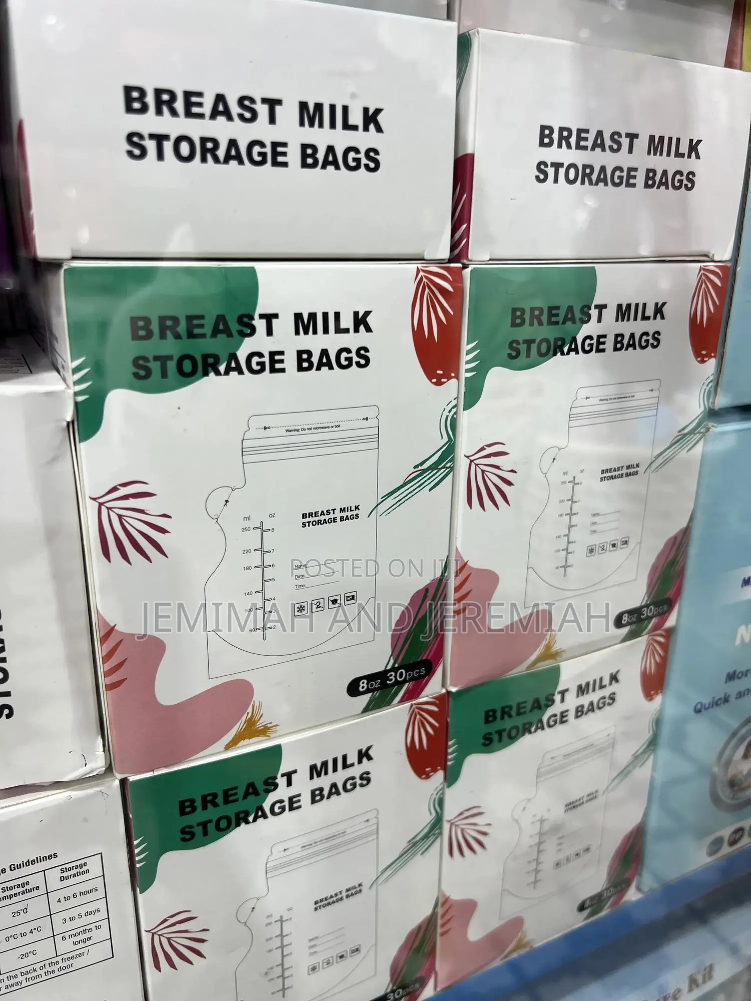 Breast Milk Storage Bags/30 Pieces