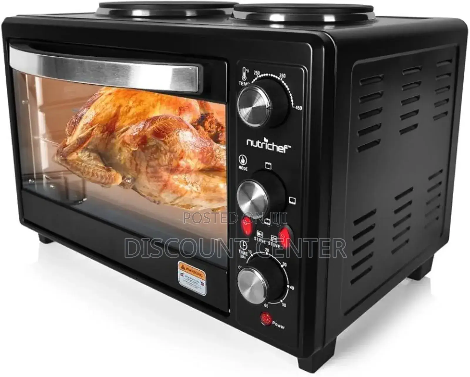 Electric Oven With Rotisserie and Hot Plates