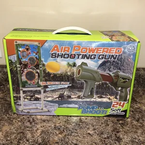 Pump Action Blaster Air Powered Shooting Toy Gun Set| 24 Foam Balls