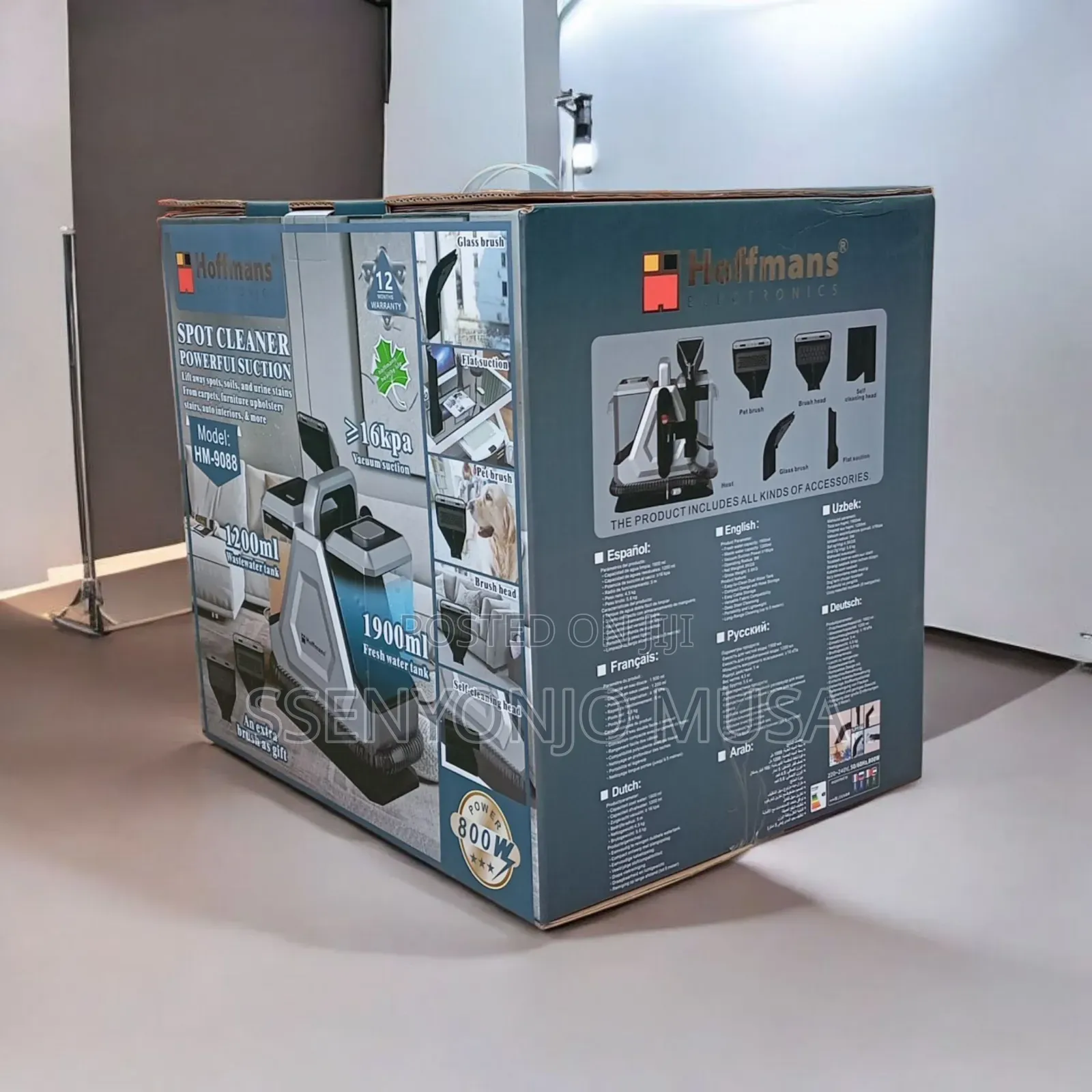 Hoffmans Hm-9088 Spot Cleaner | 800w Powerful Suction Carpet