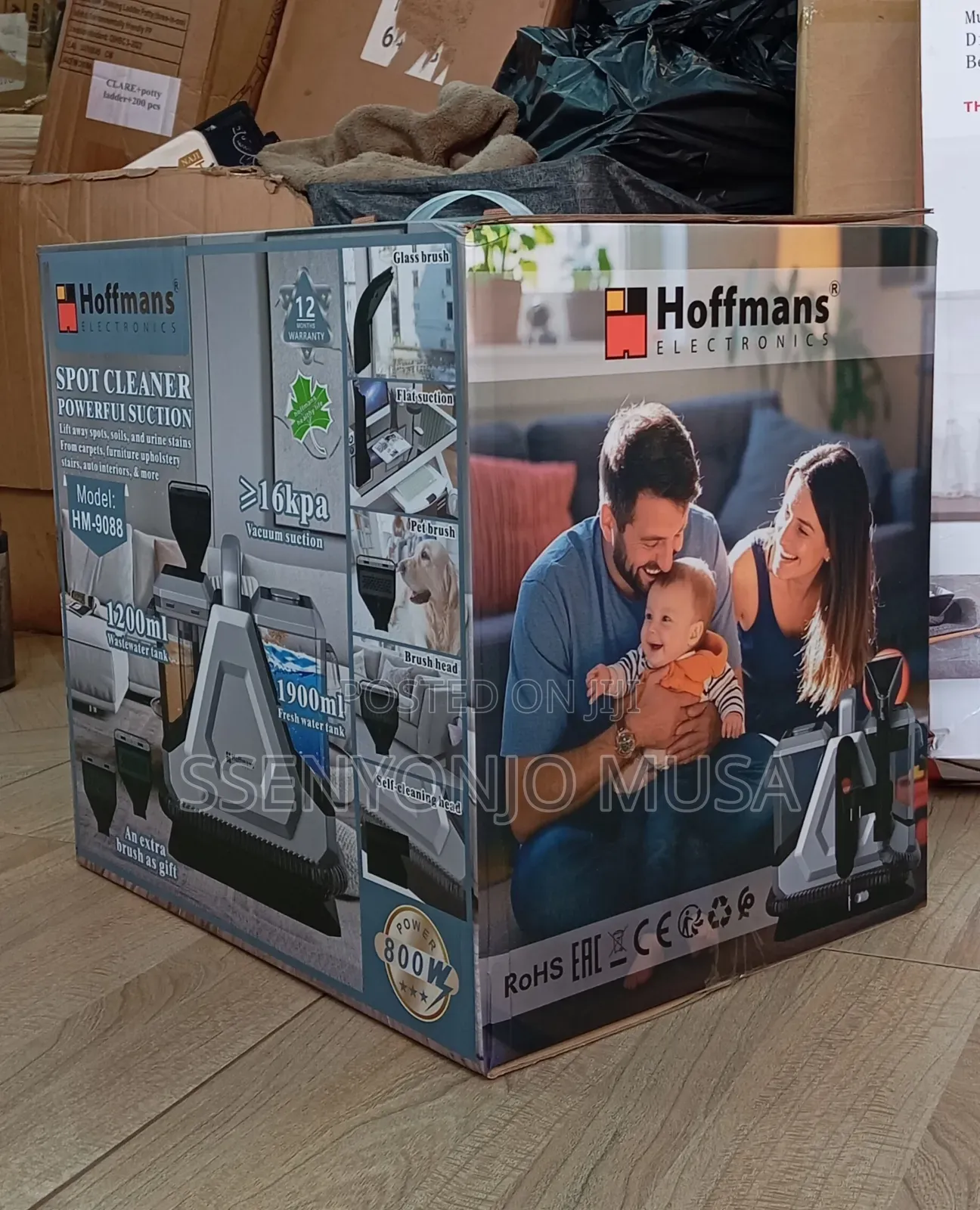 Hoffmans Hm-9088 Spot Cleaner | 800w Powerful Suction Carpet