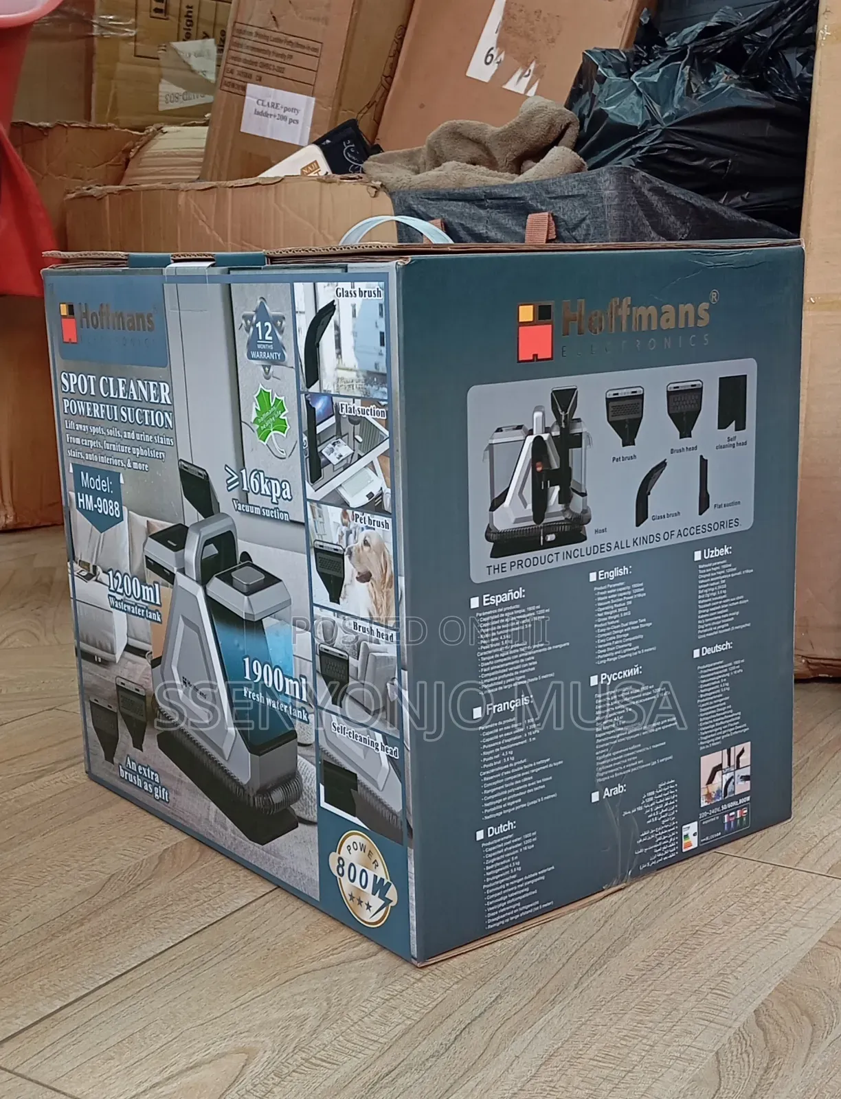 Hoffmans Hm-9088 Spot Cleaner | 800w Powerful Suction Carpet