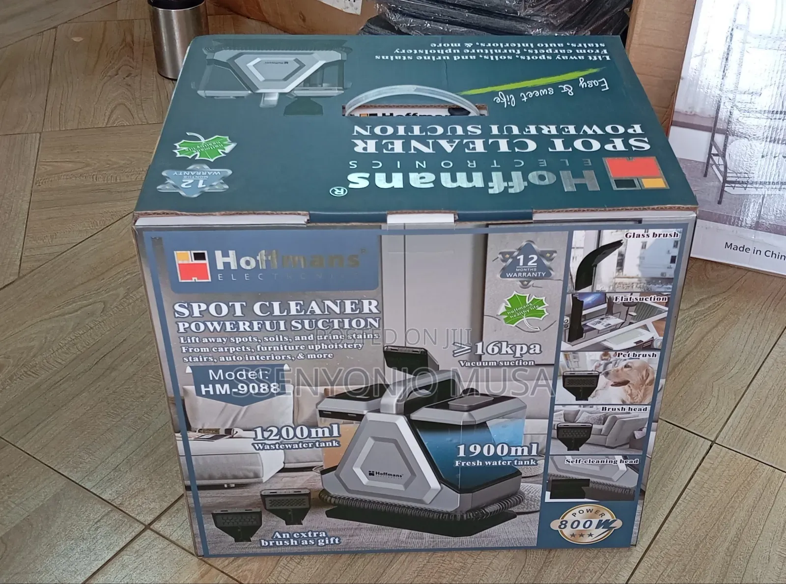 Hoffmans Hm-9088 Spot Cleaner | 800w Powerful Suction Carpet