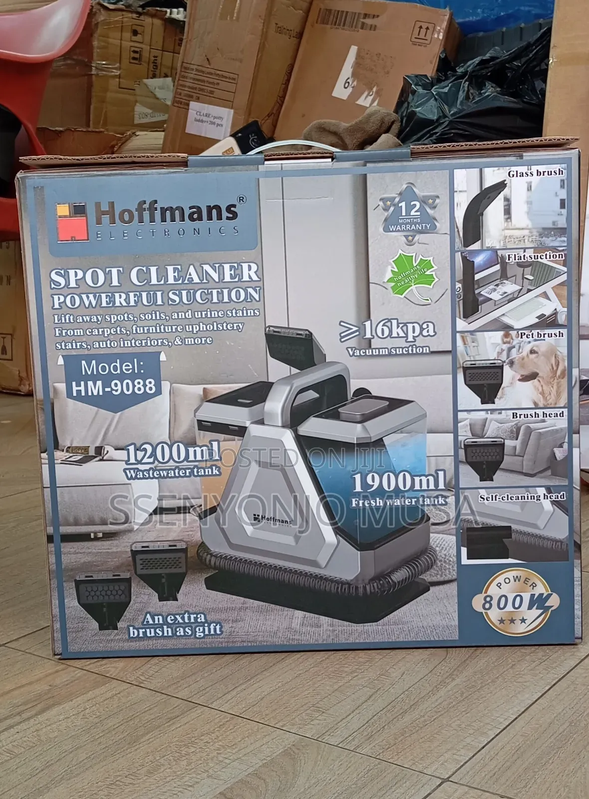 Hoffmans Hm-9088 Spot Cleaner | 800w Powerful Suction Carpet