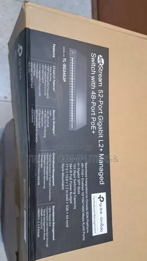Tp-Link Jetstream Tl-Sg3452p 52-Port Gigabit L2+ Switch 48-Port Poe+