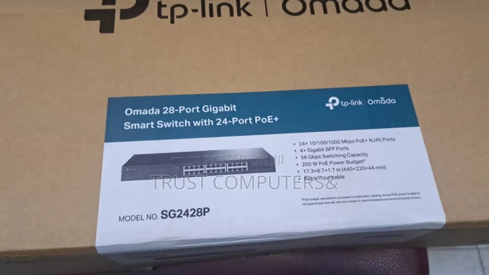 Tp-Link Omada 28-Port Gigabit Smart Switch With 24-Port Poe+,Sg2428p.