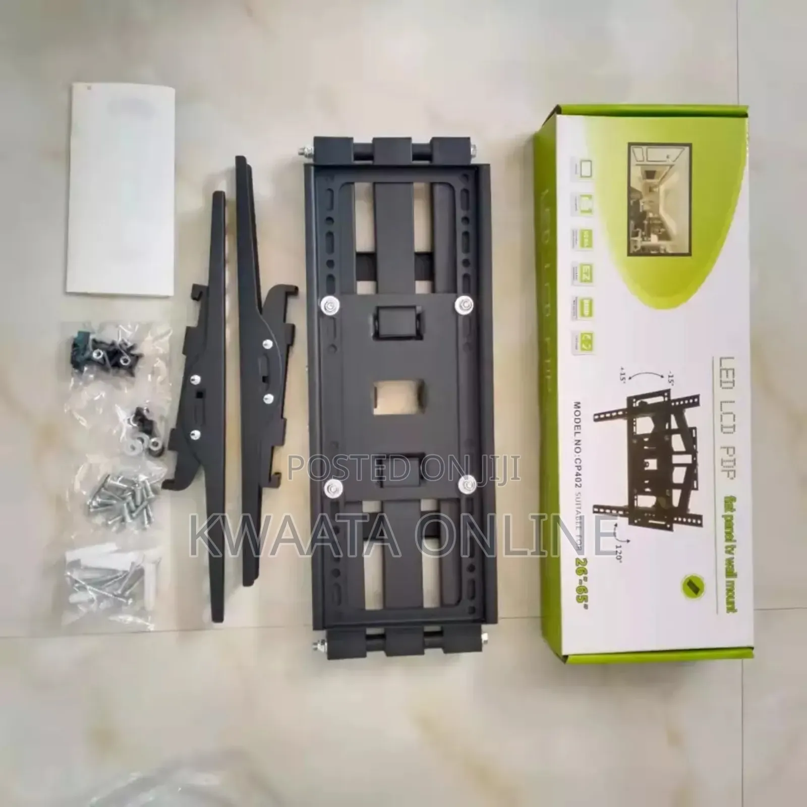 32''-80'' Tv Wall Mount Bracket Double Arm Tilt Steel Mobile Stand