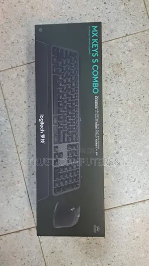 Logitech Mx Keys S Combo, a Wireless Keyboard and Mouse Set.