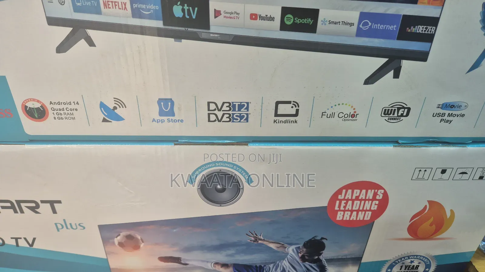 43, 32, 40, 50, 55inch, Smart Plus Android Tv, Bluetooth, 2 Remotes