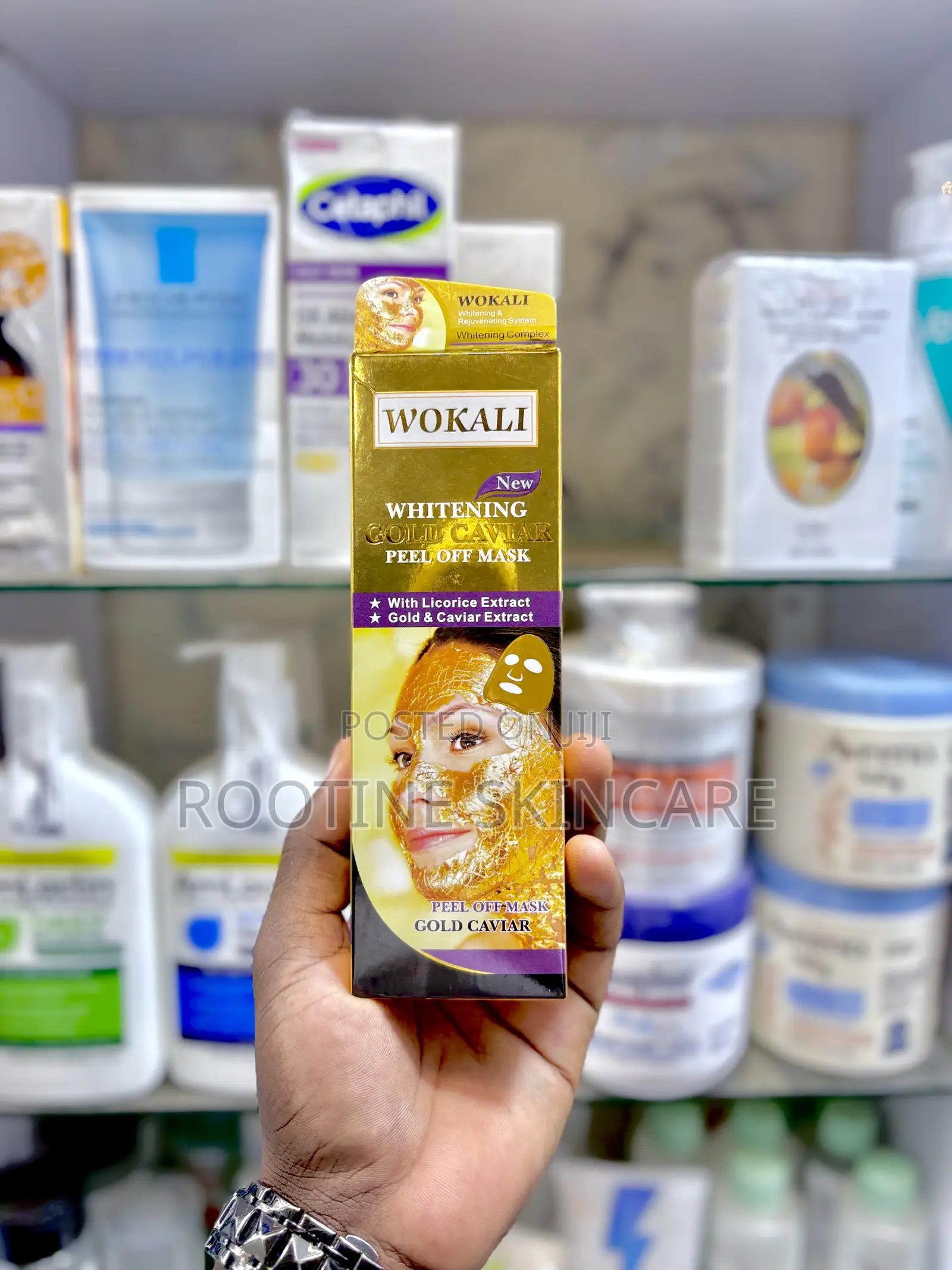 Wokali Whitening Gold Caviar Peel Off Mask