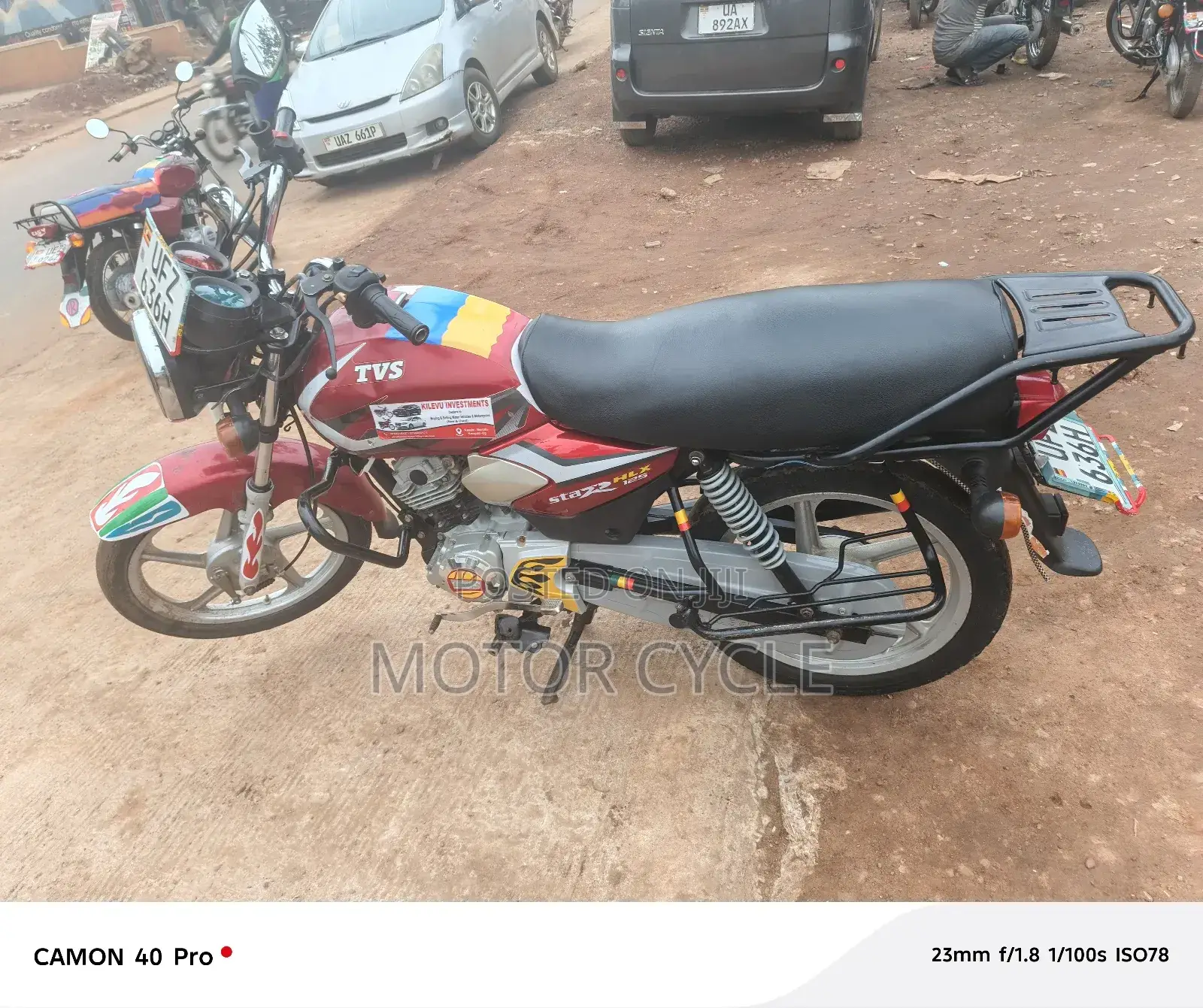 TVS HLX 125 2023 Red