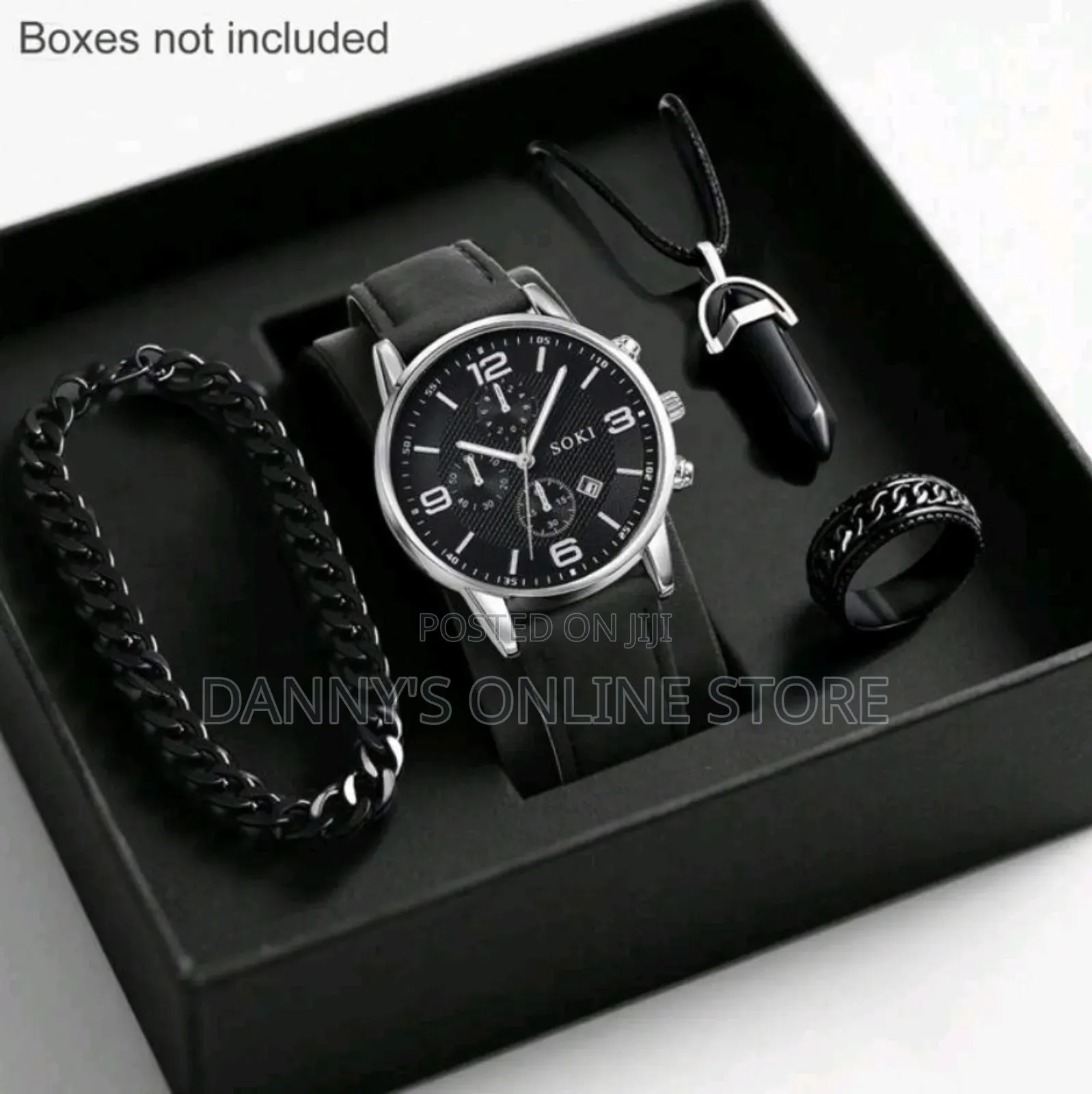 Men's Watch 1 Set Casual, Stylish Arabic Numerals Round Dial, Pu Strap