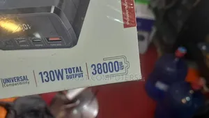 Promate Powermine-130w, a 38000mah Quick-Charging Power Bank.