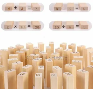 Strong 54pcs Wooden Jenga Blocks
