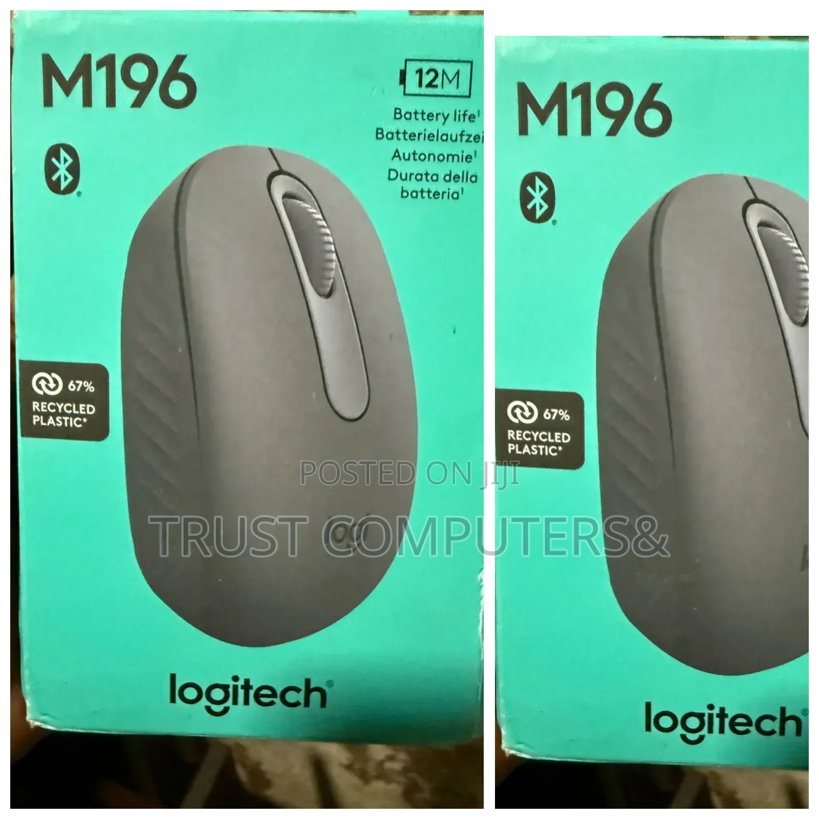 Logitech M196 Original Bluetooth Wireless Mouse.