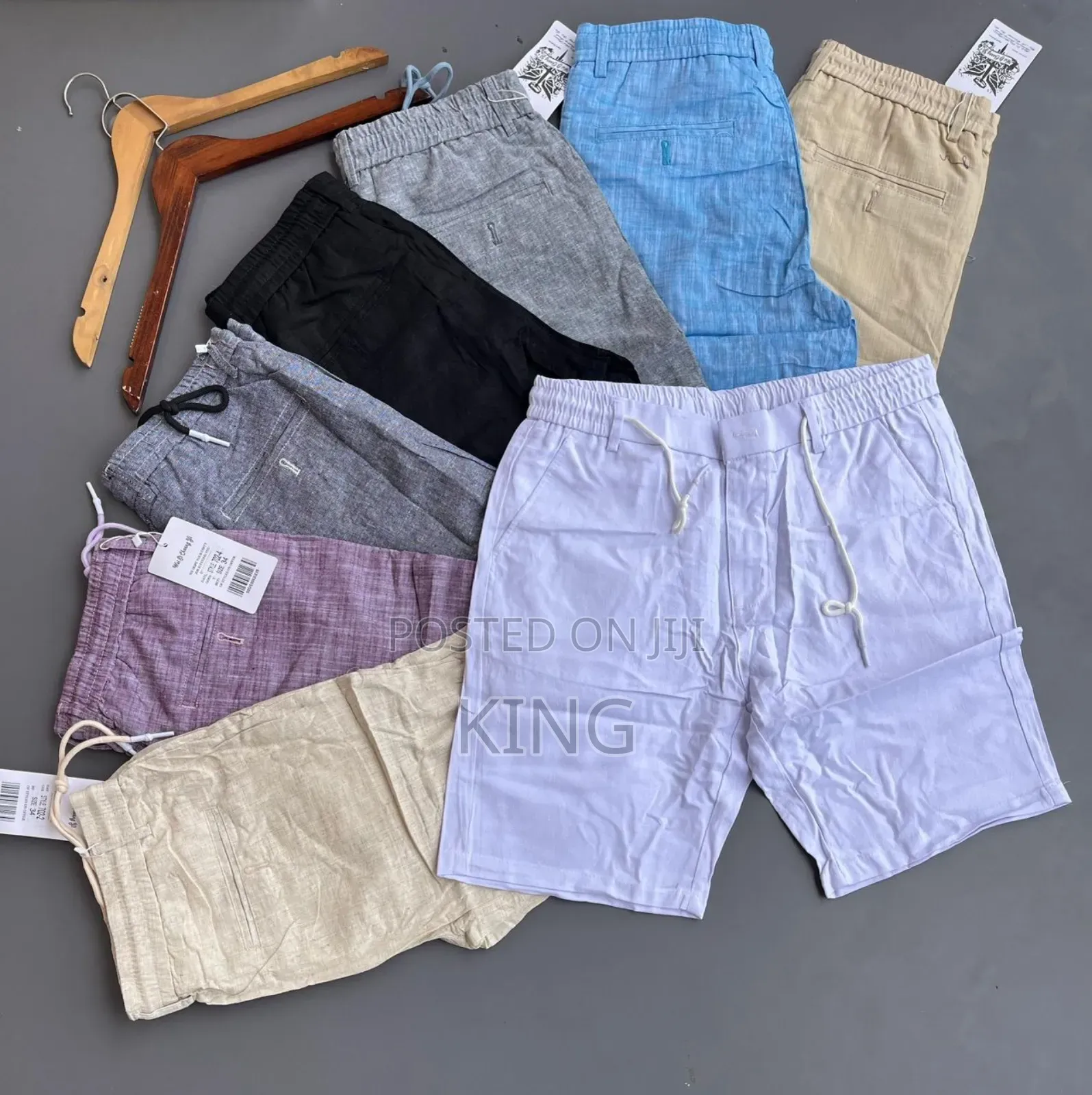 Drawstring Linen Shorts