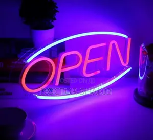 Quality 3d "Open"Led Neon Light Sign