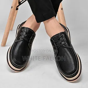 , Shoes
Oxford Dress Leather Laced Shoes With Rubber Sole