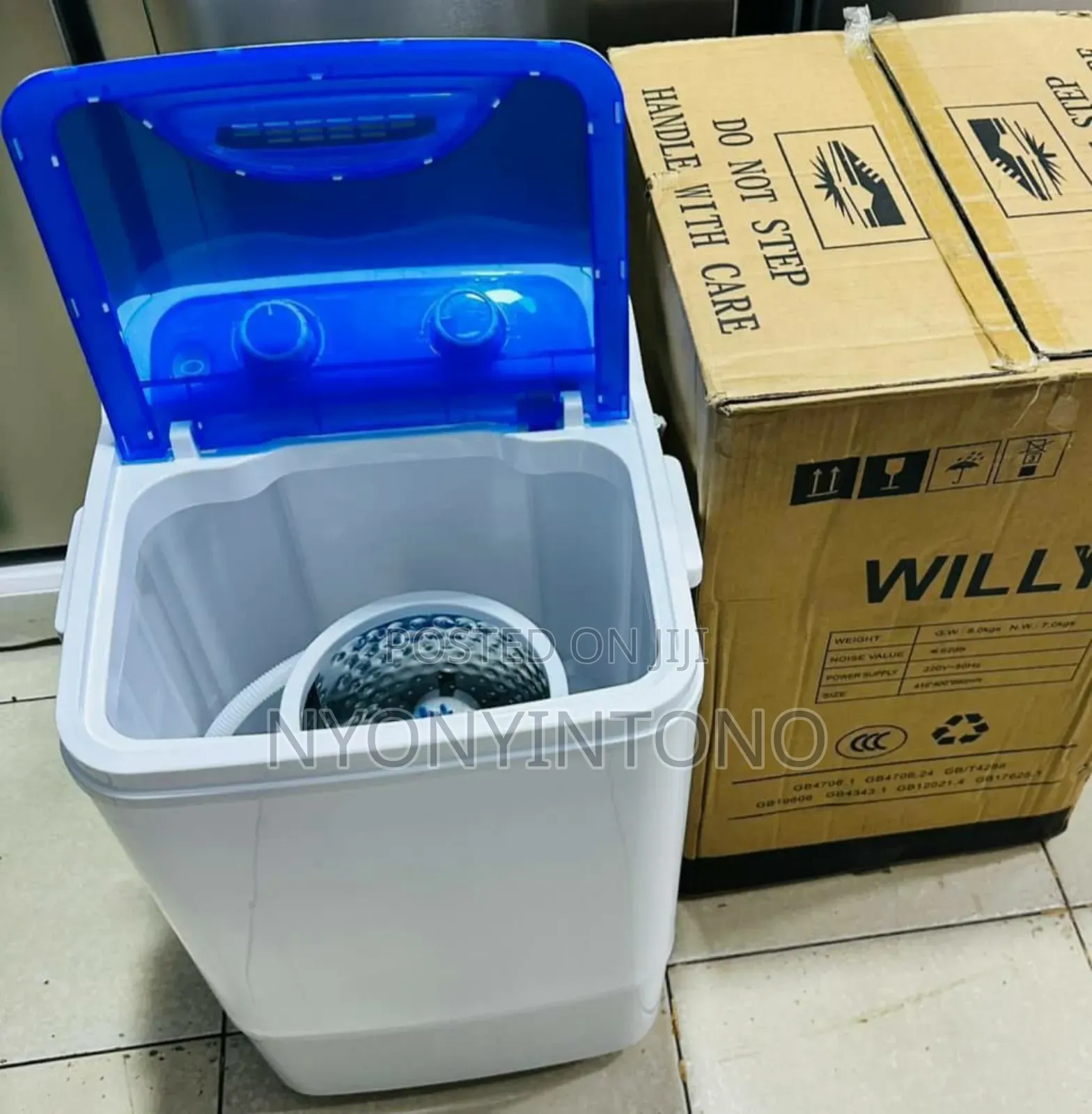 Willy 7.5kg Top-Loader Manual Washing Machine for Clothes and Shoes