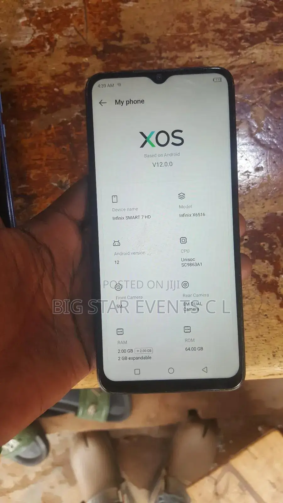 Infinix Smart 7 HD 64 GB Black
