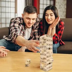 54pcs Stacking Game Wooden Blocks